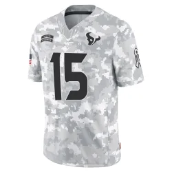 Houston Texans Men's Limited Arctic Camo 2024 Salute to Service Jersey (15 Ka'imi Fairbairn)