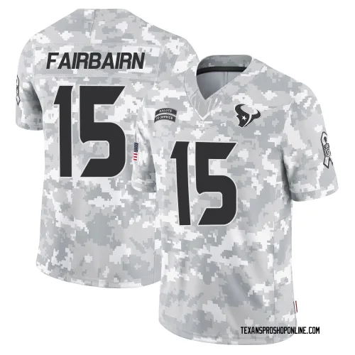 Houston Texans Men's Limited Arctic Camo 2024 Salute to Service Jersey (15 Ka'imi Fairbairn)
