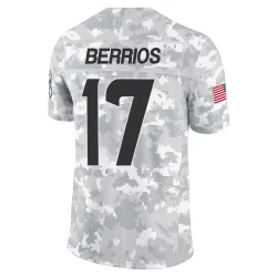 Houston Texans Men's Limited Arctic Camo 2024 Salute to Service Jersey (17 Braxton Berrios)