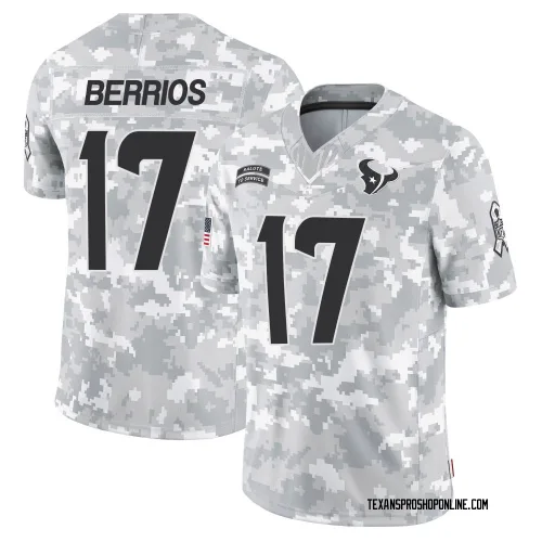 Houston Texans Men's Limited Arctic Camo 2024 Salute to Service Jersey (17 Braxton Berrios)