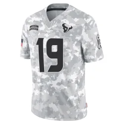 Houston Texans Men's Limited Arctic Camo 2024 Salute to Service Jersey (19 Xavier Hutchinson)