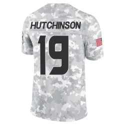 Houston Texans Men's Limited Arctic Camo 2024 Salute to Service Jersey (19 Xavier Hutchinson)