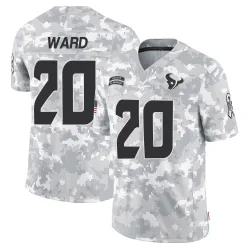 Houston Texans Men's Limited Arctic Camo 2024 Salute to Service Jersey (20 Jimmie Ward)