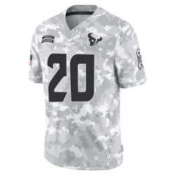 Houston Texans Men's Limited Arctic Camo 2024 Salute to Service Jersey (20 Jimmie Ward)