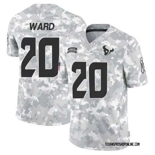 Houston Texans Men's Limited Arctic Camo 2024 Salute to Service Jersey (20 Jimmie Ward)