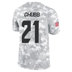 Houston Texans Men's Limited Arctic Camo 2024 Salute to Service Jersey (21 Nick Chubb)