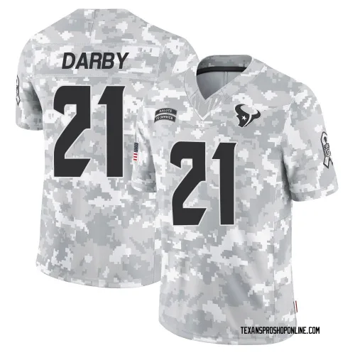 Houston Texans Men's Limited Arctic Camo 2024 Salute to Service Jersey (21 Ronald Darby)