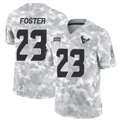 Houston Texans Men's Limited Arctic Camo 2024 Salute to Service Jersey (23 Arian Foster)