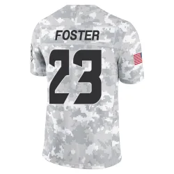 Houston Texans Men's Limited Arctic Camo 2024 Salute to Service Jersey (23 Arian Foster)