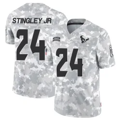 Houston Texans Men's Limited Arctic Camo 2024 Salute to Service Jersey (24 Derek Stingley Jr.)