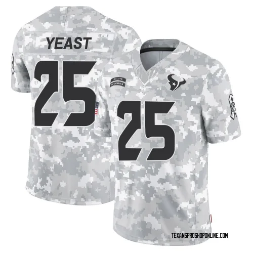 Houston Texans Men's Limited Arctic Camo 2024 Salute to Service Jersey (25 Russ Yeast)