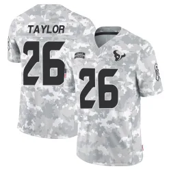 Houston Texans Men's Limited Arctic Camo 2024 Salute to Service Jersey (26 J.J. Taylor)