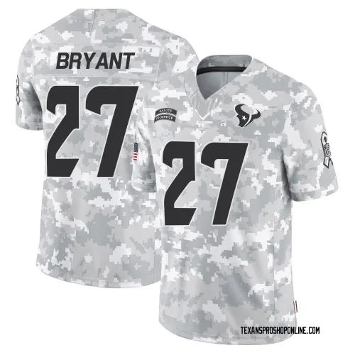 Houston Texans Men's Limited Arctic Camo 2024 Salute to Service Jersey (27 Myles Bryant)
