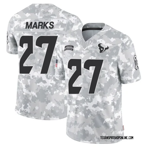 Houston Texans Men's Limited Arctic Camo 2024 Salute to Service Jersey (27 Woody Marks)