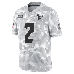 Houston Texans Men's Limited Arctic Camo 2024 Salute to Service Jersey (2 Calen Bullock)
