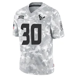 Houston Texans Men's Limited Arctic Camo 2024 Salute to Service Jersey (30 Anthony Averett)