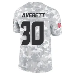 Houston Texans Men's Limited Arctic Camo 2024 Salute to Service Jersey (30 Anthony Averett)