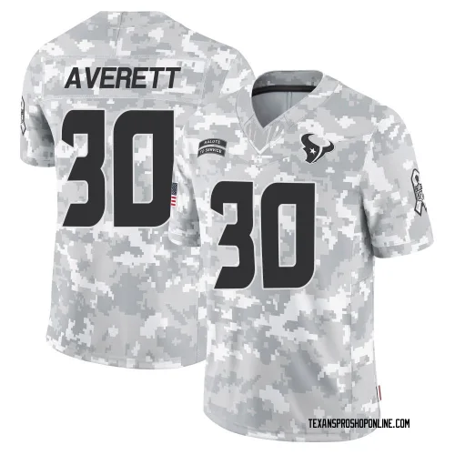 Houston Texans Men's Limited Arctic Camo 2024 Salute to Service Jersey (30 Anthony Averett)