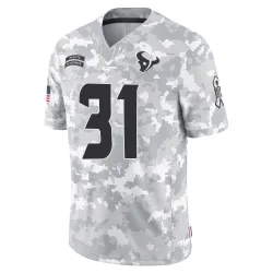 Houston Texans Men's Limited Arctic Camo 2024 Salute to Service Jersey (31 Dameon Pierce)