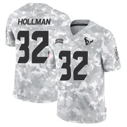 Houston Texans Men's Limited Arctic Camo 2024 Salute to Service Jersey (32 Ka'dar Hollman)
