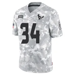 Houston Texans Men's Limited Arctic Camo 2024 Salute to Service Jersey (34 Jaylen Reed)