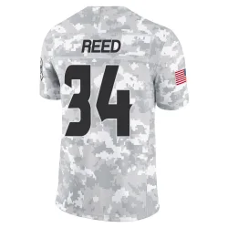 Houston Texans Men's Limited Arctic Camo 2024 Salute to Service Jersey (34 Jaylen Reed)