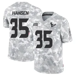 Houston Texans Men's Limited Arctic Camo 2024 Salute to Service Jersey (35 Jake Hansen)