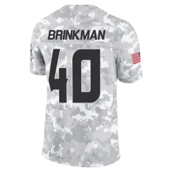Houston Texans Men's Limited Arctic Camo 2024 Salute to Service Jersey (40 Austin Brinkman)