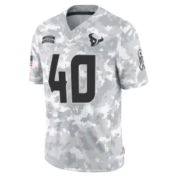 Houston Texans Men's Limited Arctic Camo 2024 Salute to Service Jersey (40 Dalton Keene)