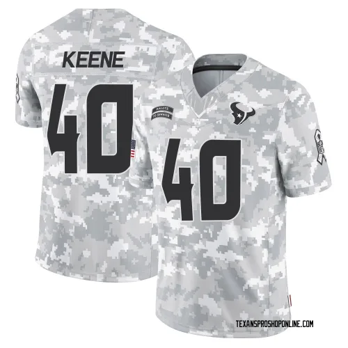 Houston Texans Men's Limited Arctic Camo 2024 Salute to Service Jersey (40 Dalton Keene)