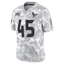 Houston Texans Men's Limited Arctic Camo 2024 Salute to Service Jersey (45 E.J. Speed)