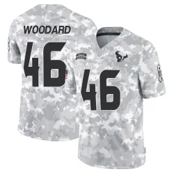 Houston Texans Men's Limited Arctic Camo 2024 Salute to Service Jersey (46 Jackson Woodard)