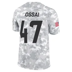 Houston Texans Men's Limited Arctic Camo 2024 Salute to Service Jersey (47 K.C. Ossai)