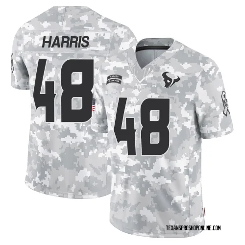 Houston Texans Men's Limited Arctic Camo 2024 Salute to Service Jersey (48 Christian Harris)