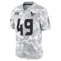 Houston Texans Men's Limited Arctic Camo 2024 Salute to Service Jersey (49 Tucker Addington)