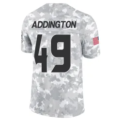 Houston Texans Men's Limited Arctic Camo 2024 Salute to Service Jersey (49 Tucker Addington)