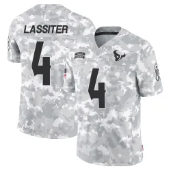 Houston Texans Men's Limited Arctic Camo 2024 Salute to Service Jersey (4 Kamari Lassiter)