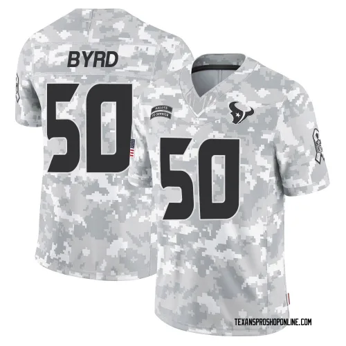 Houston Texans Men's Limited Arctic Camo 2024 Salute to Service Jersey (50 Solomon Byrd)