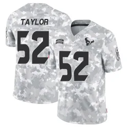 Houston Texans Men's Limited Arctic Camo 2024 Salute to Service Jersey (52 Darrell Taylor)