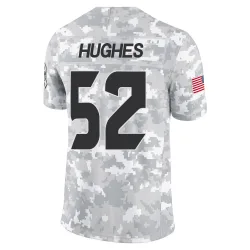Houston Texans Men's Limited Arctic Camo 2024 Salute to Service Jersey (52 Jerry Hughes)