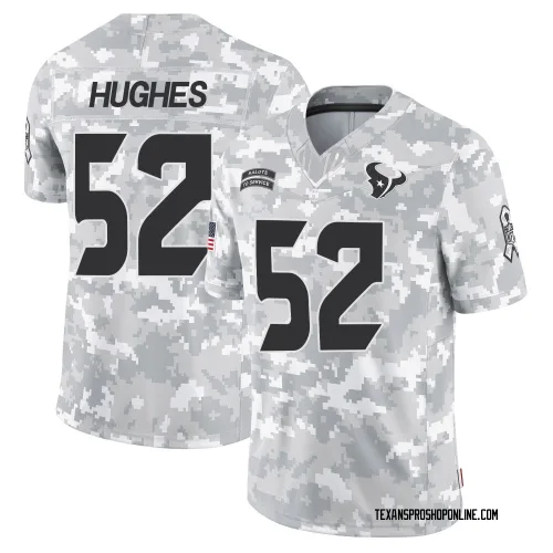Houston Texans Men's Limited Arctic Camo 2024 Salute to Service Jersey (52 Jerry Hughes)