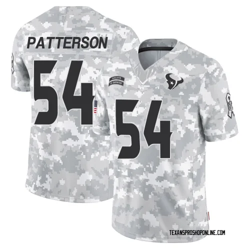 Houston Texans Men's Limited Arctic Camo 2024 Salute to Service Jersey (54 Jarrett Patterson)