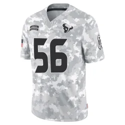 Houston Texans Men's Limited Arctic Camo 2024 Salute to Service Jersey (56 Brian Cushing)