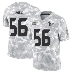 Houston Texans Men's Limited Arctic Camo 2024 Salute to Service Jersey (56 Jamal Hill)