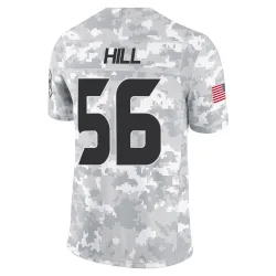 Houston Texans Men's Limited Arctic Camo 2024 Salute to Service Jersey (56 Jamal Hill)