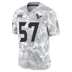 Houston Texans Men's Limited Arctic Camo 2024 Salute to Service Jersey (57 Blake Fisher)