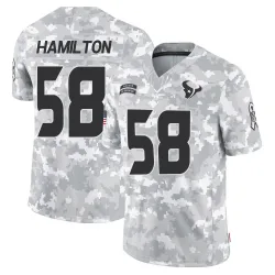 Houston Texans Men's Limited Arctic Camo 2024 Salute to Service Jersey (58 Kyonte Hamilton)