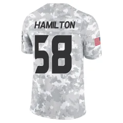 Houston Texans Men's Limited Arctic Camo 2024 Salute to Service Jersey (58 Kyonte Hamilton)