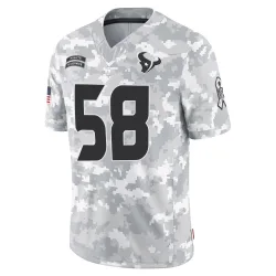 Houston Texans Men's Limited Arctic Camo 2024 Salute to Service Jersey (58 Scott Quessenberry)
