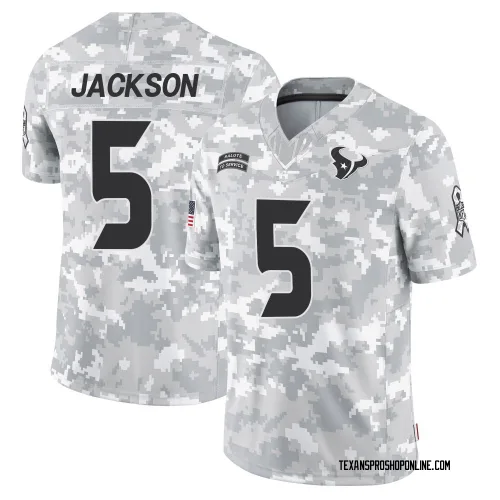 Houston Texans Men's Limited Arctic Camo 2024 Salute to Service Jersey (5 Kearis Jackson)